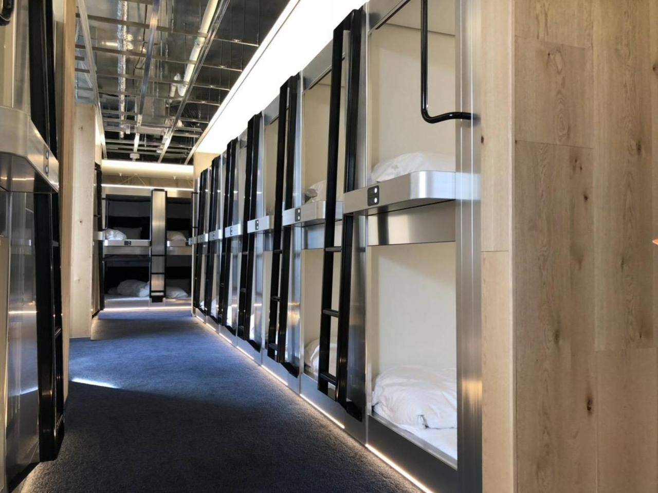 פוקואוקה Hearts Capsule Hotel & Spa Hakata מראה חיצוני תמונה